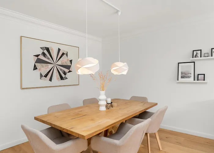 アパート Mel&bens Modern Oak-apartments Fuer Bis Zu 12 Personen ブレーメン